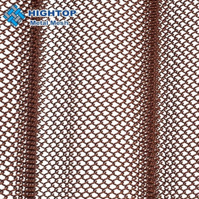 HTPMMC001Aluminum Decorative Metal Mesh Curtain Hightop Metal Mesh